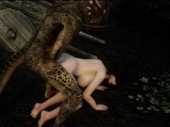 Argonian packs ass-pipe doll With jizm