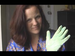 Mom latex glove handjob at Handjob Hub