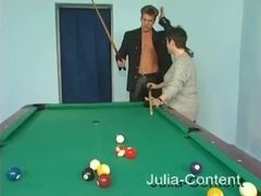 She can not have fun pool but drill