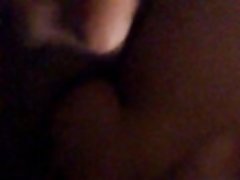 Cumming on my wife's tits